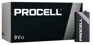 Duracell ProCell 9V Batteries 12/bx