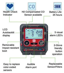 RKI GX-3R Personal Gas Monitor